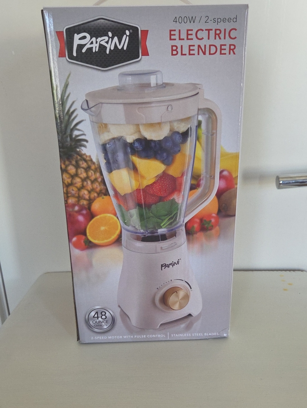 Parini 400W Electric Blender in Cream - 2-Speed